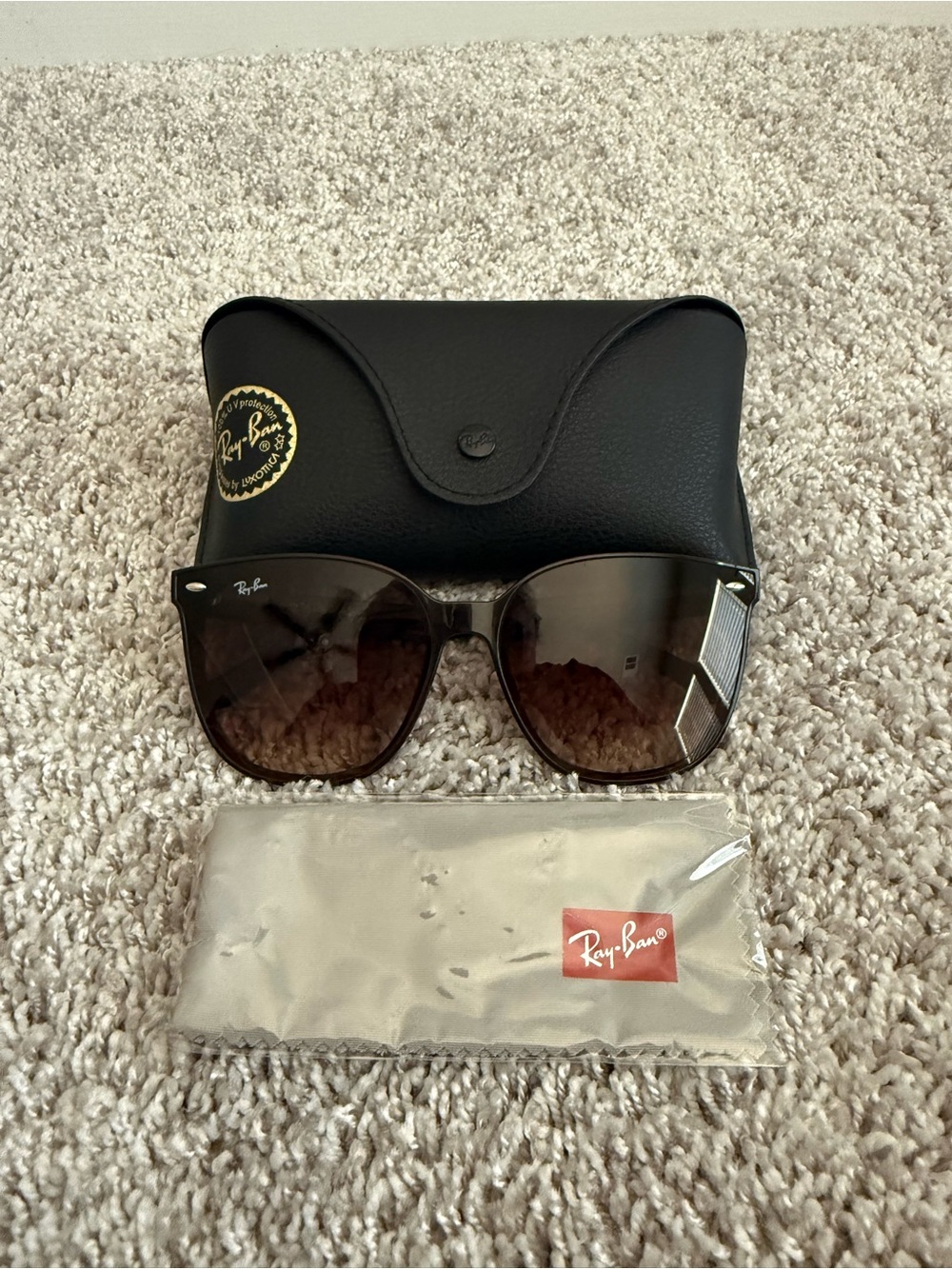 Ray-Ban Brown Frame with Brown Gradient Lenses Women's Sunglasses